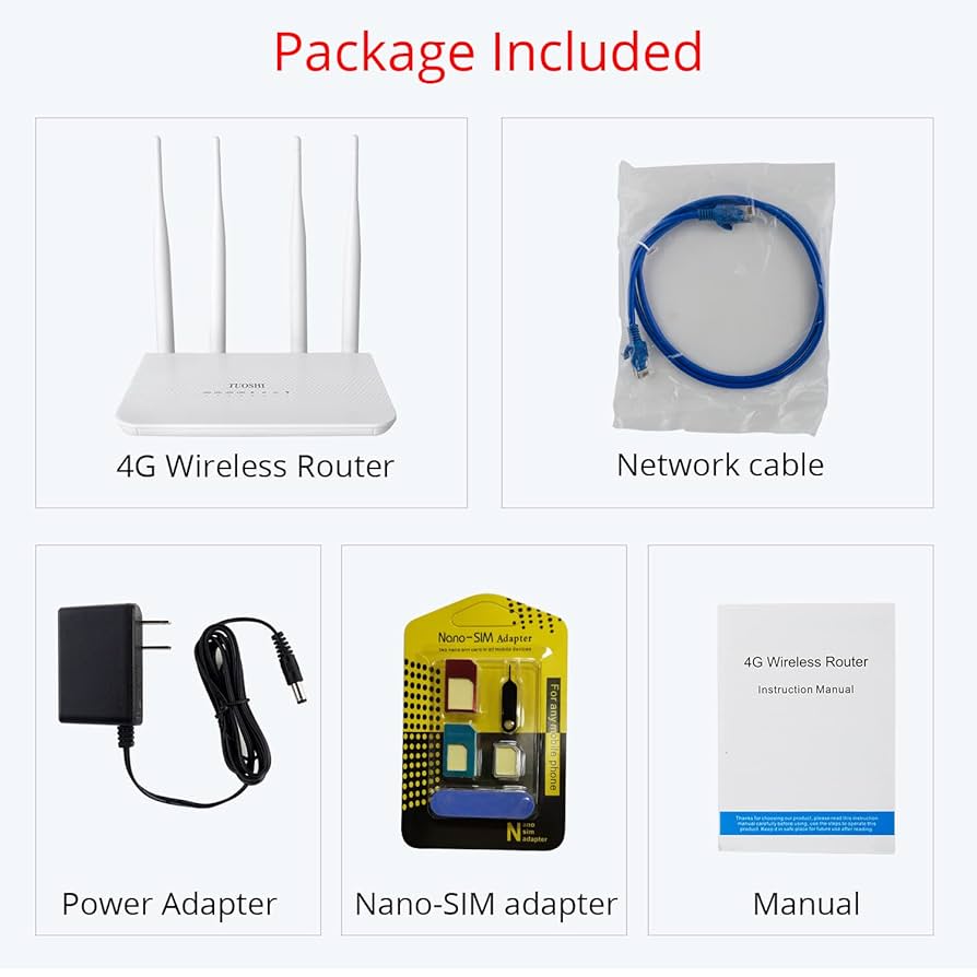 Amazon.com: TUOSHI N300 WiFi Unlocked 4G LTE Modem Router